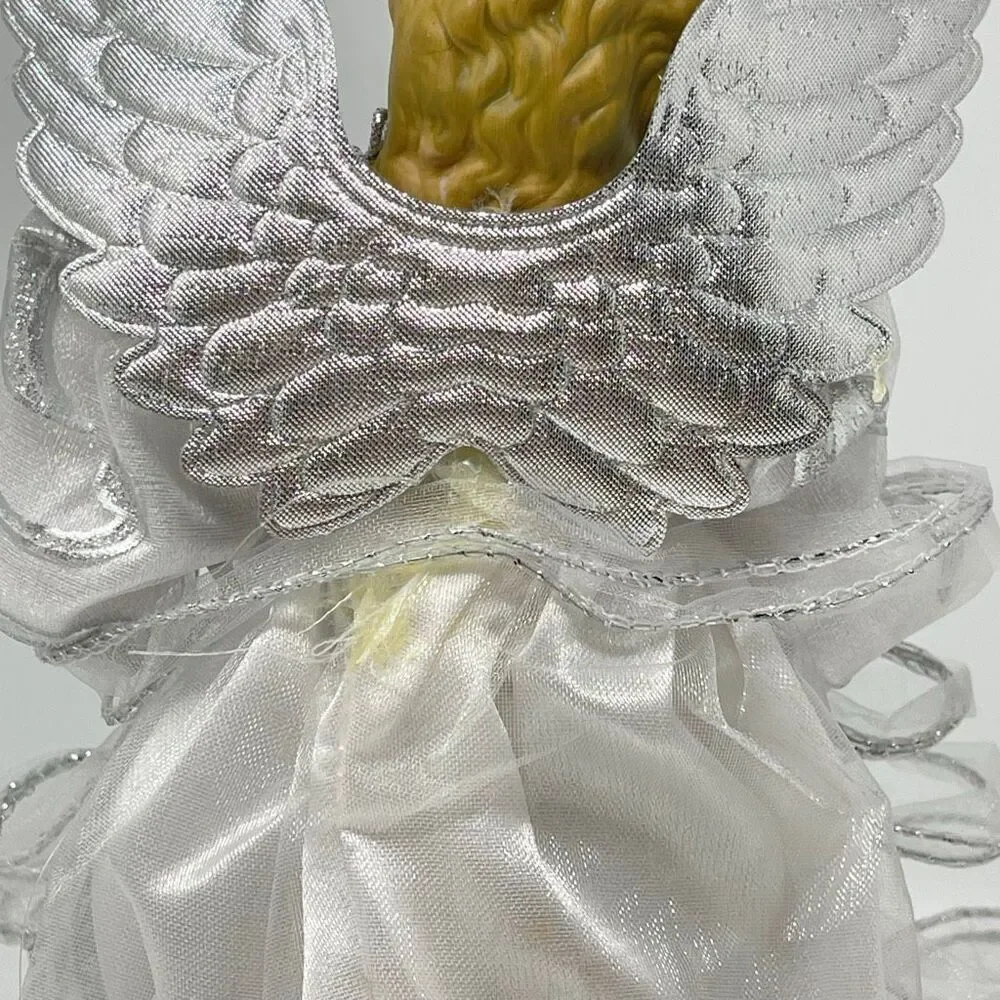 Ashland Christmas Lighted Corded Angel Tree Topper White Silver Decoration